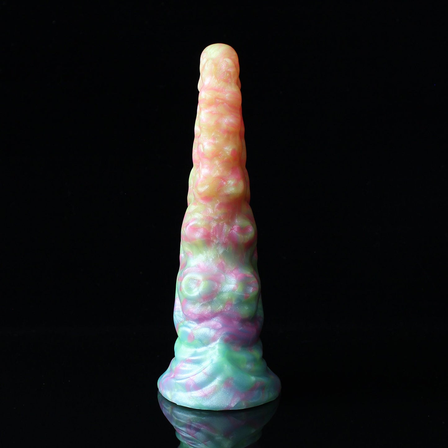 UV-reactive Kraken Silicone Dildo - Size Mini | Medium Firm Firmness | Ready-Made