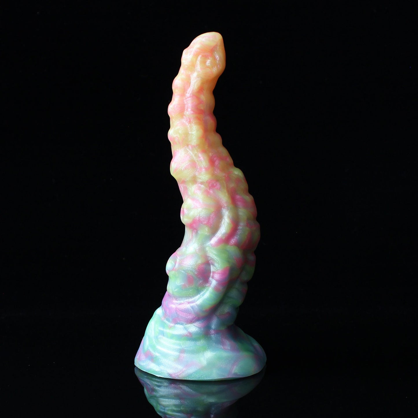 UV-reactive Kraken Silicone Dildo - Size Mini | Medium Firm Firmness | Ready-Made