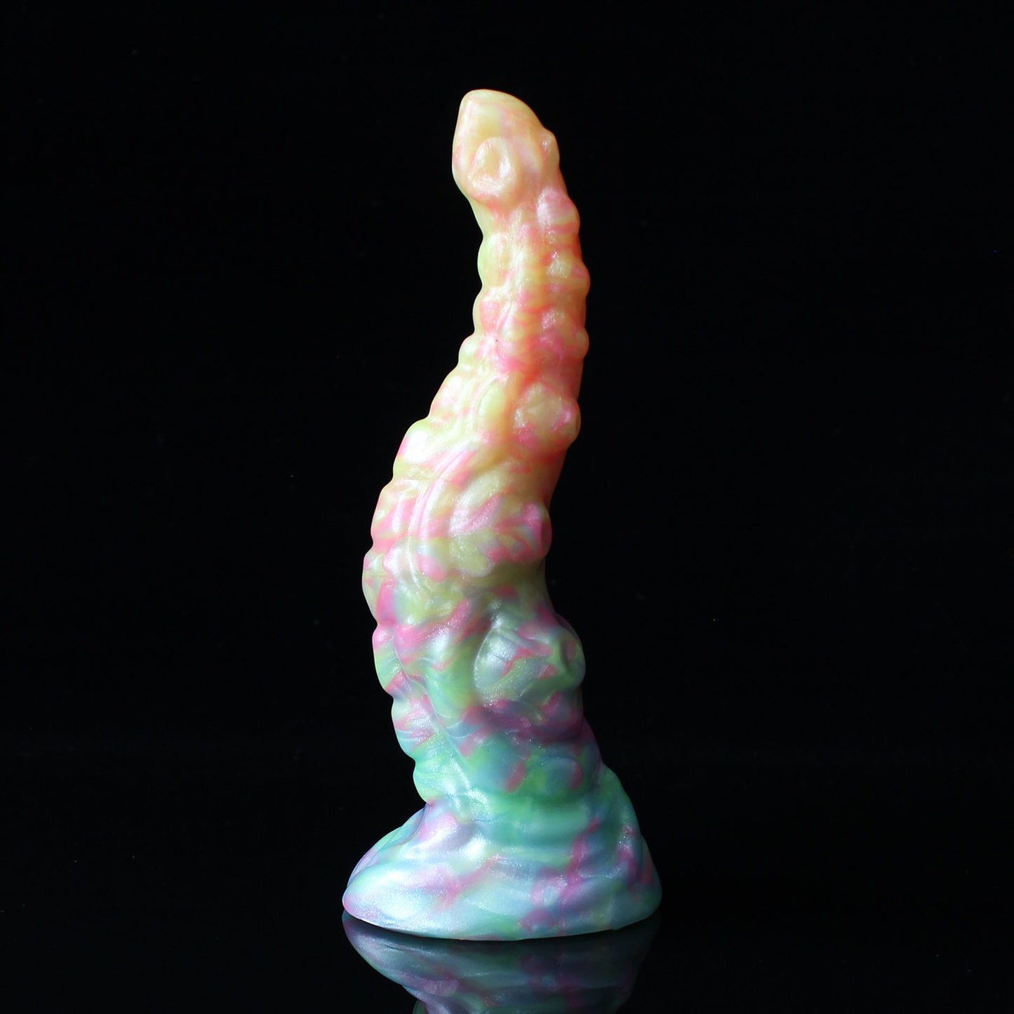 UV-reactive Kraken Silicone Dildo - Size Mini | Medium Firm Firmness | Ready-Made